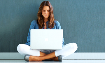 Girl on computer 