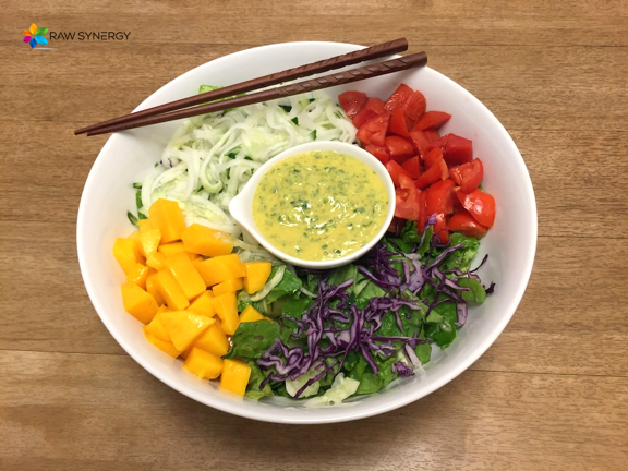 Mango hemp cilantro dressing